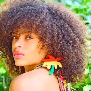 Palm Tree Afrocentric Wooden Stained/Painted Earrings African Caribbean Style